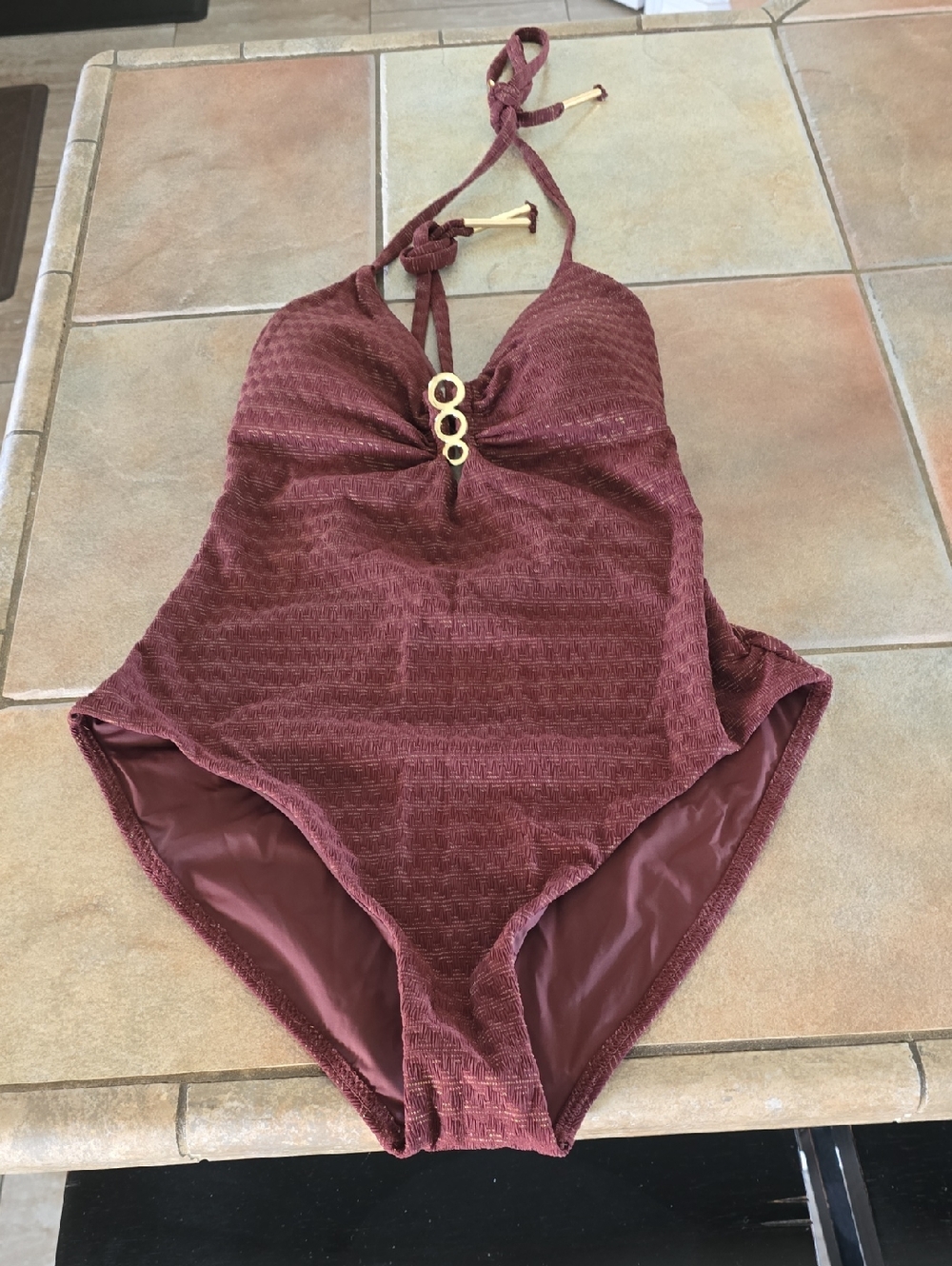 Trina Turk 1 Piece Bathing Suit Sz 12 Nwt